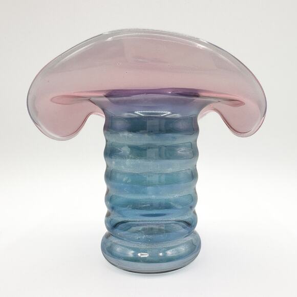 Dunbar Flint Glass Co. Aramis Whimsy Hat Vase Jack in the Pulpit Iridescent '30s - Picture 11 of 13